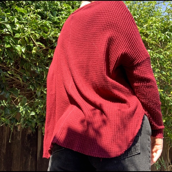 Urban Outfitters Waffle Sweater - Picture 2 of 5